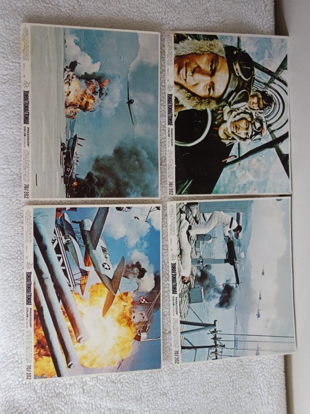 4 - 1970 TORA! TORA! TORA! Movie Scene Prints Panavision Color by DeLuxe 20th Ce
